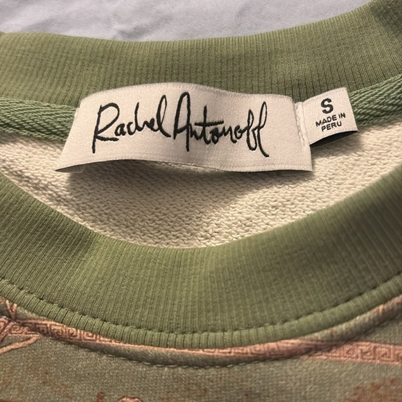 NWT Rachel Antonoff Holiday Collection '23 "Meadow" Sweatshirt size S - Picture 3 of 3